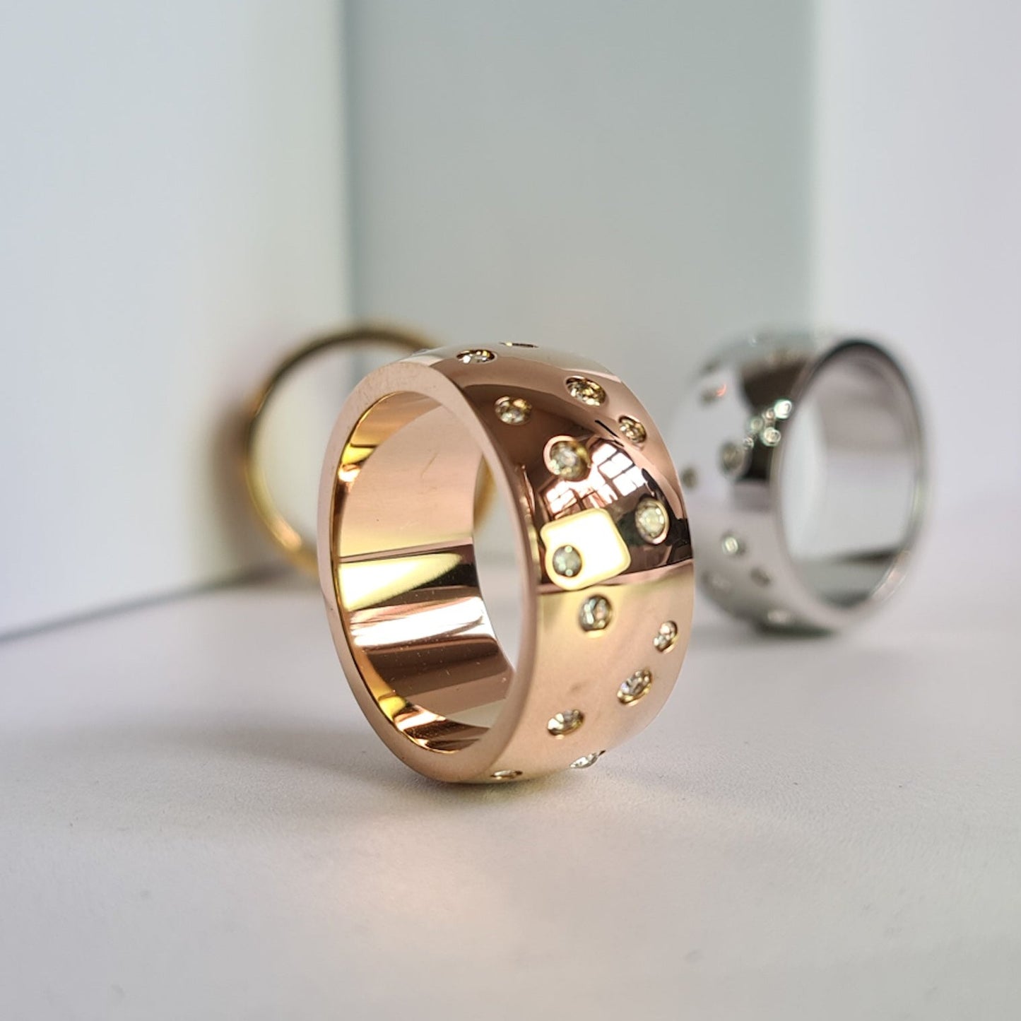 Starry Night Cigar Band Ring