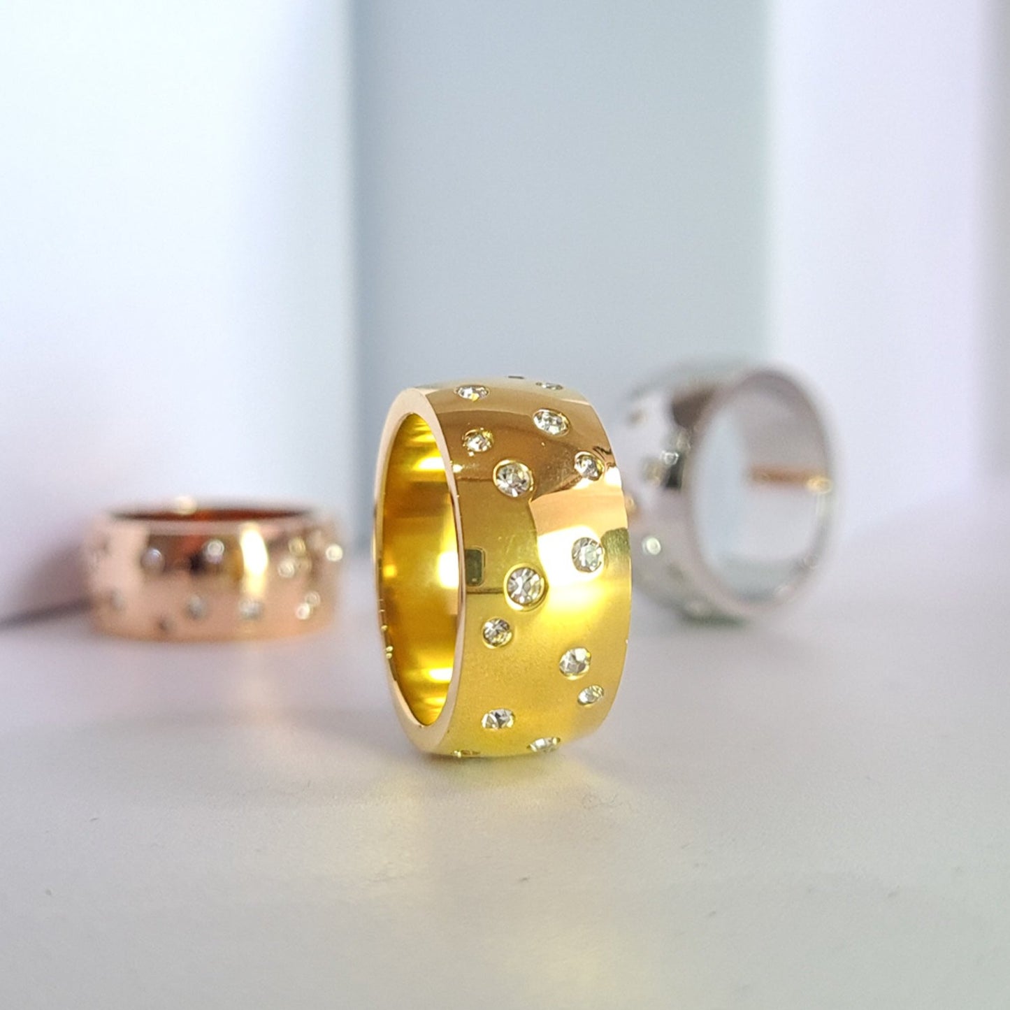 Starry Night Cigar Band Ring