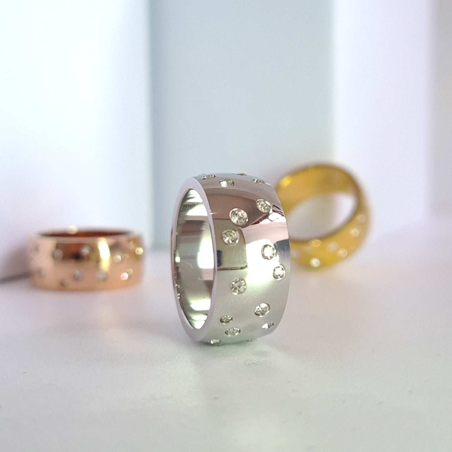 Starry Night Cigar Band Ring