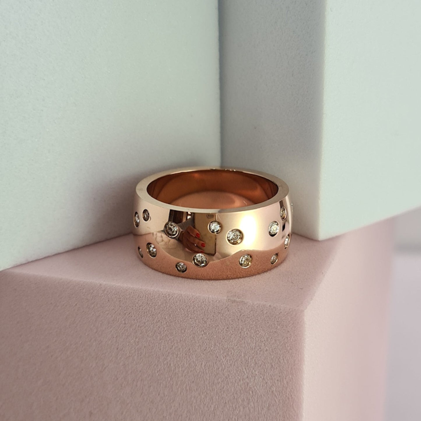 Starry Night Cigar Band Ring