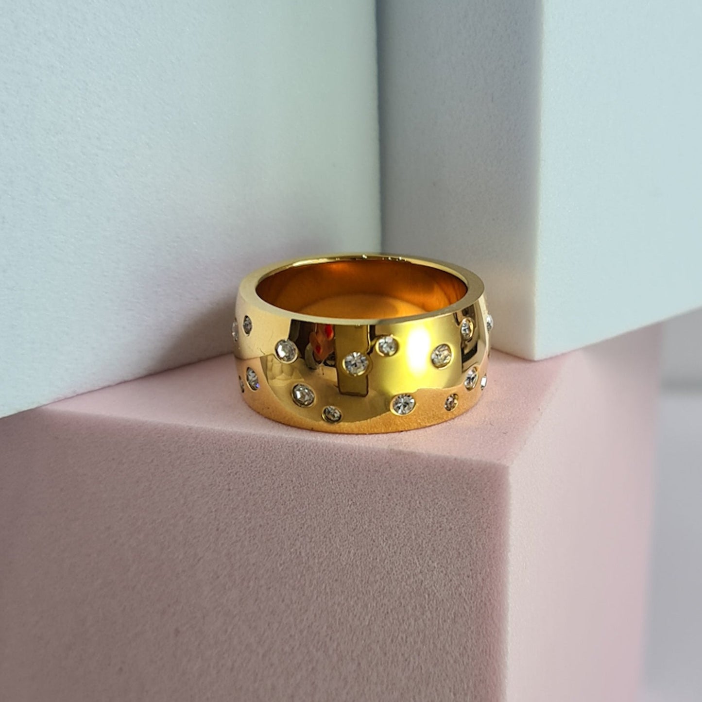Starry Night Cigar Band Ring