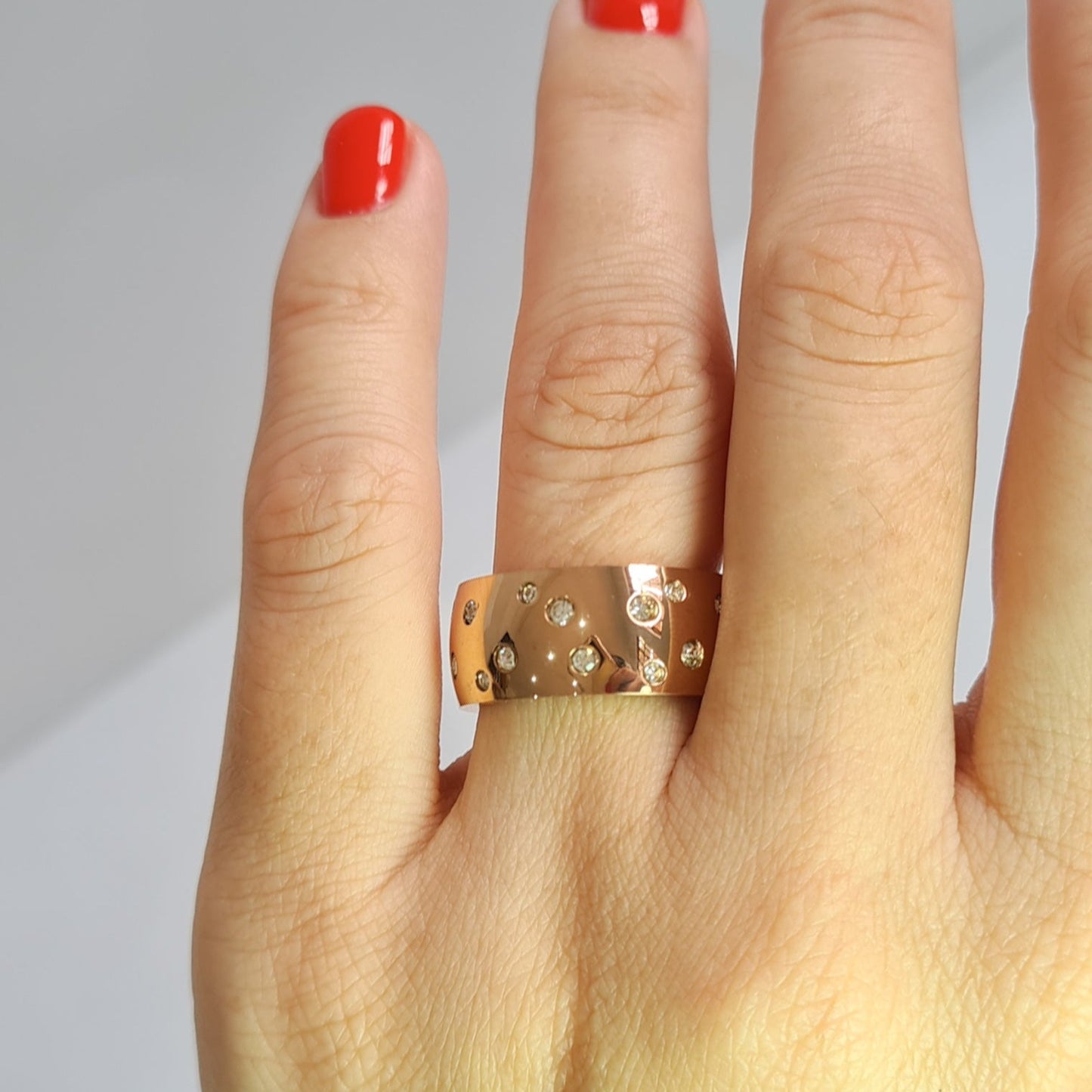 Starry Night Cigar Band Ring