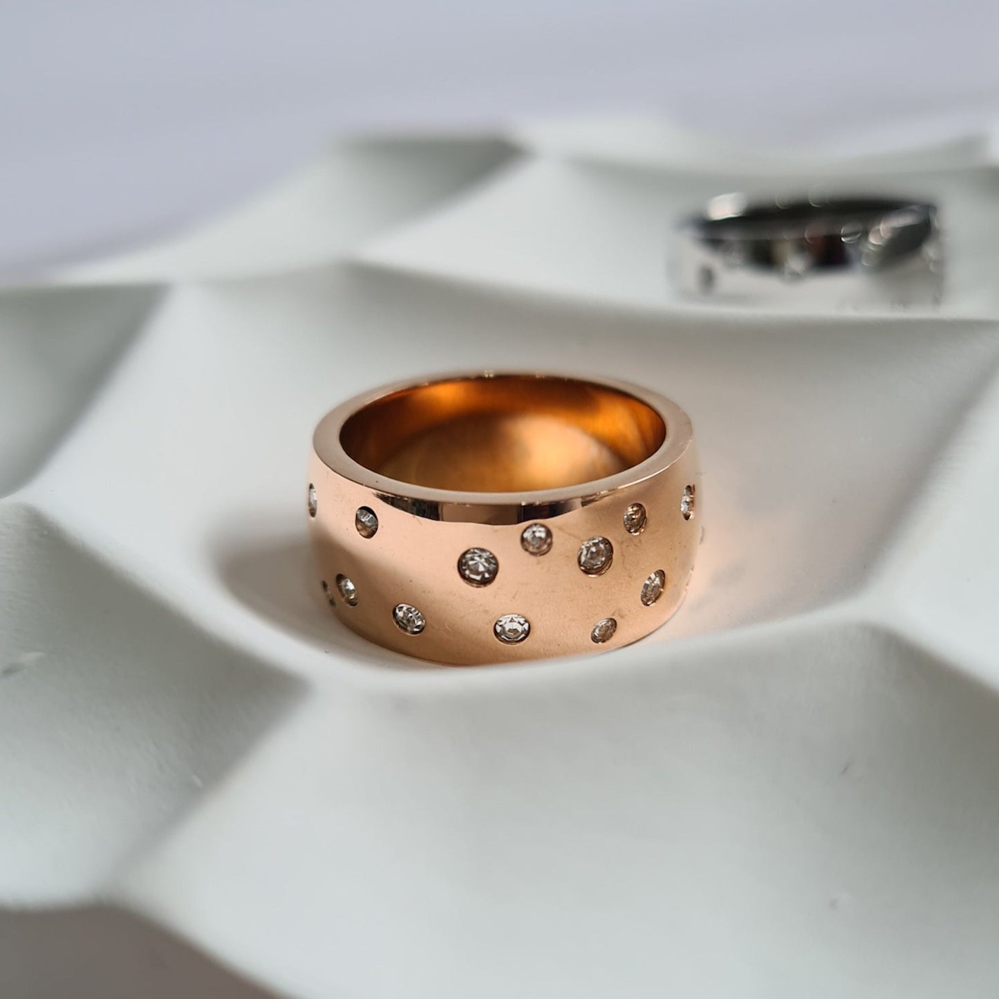 Starry Night Cigar Band Ring