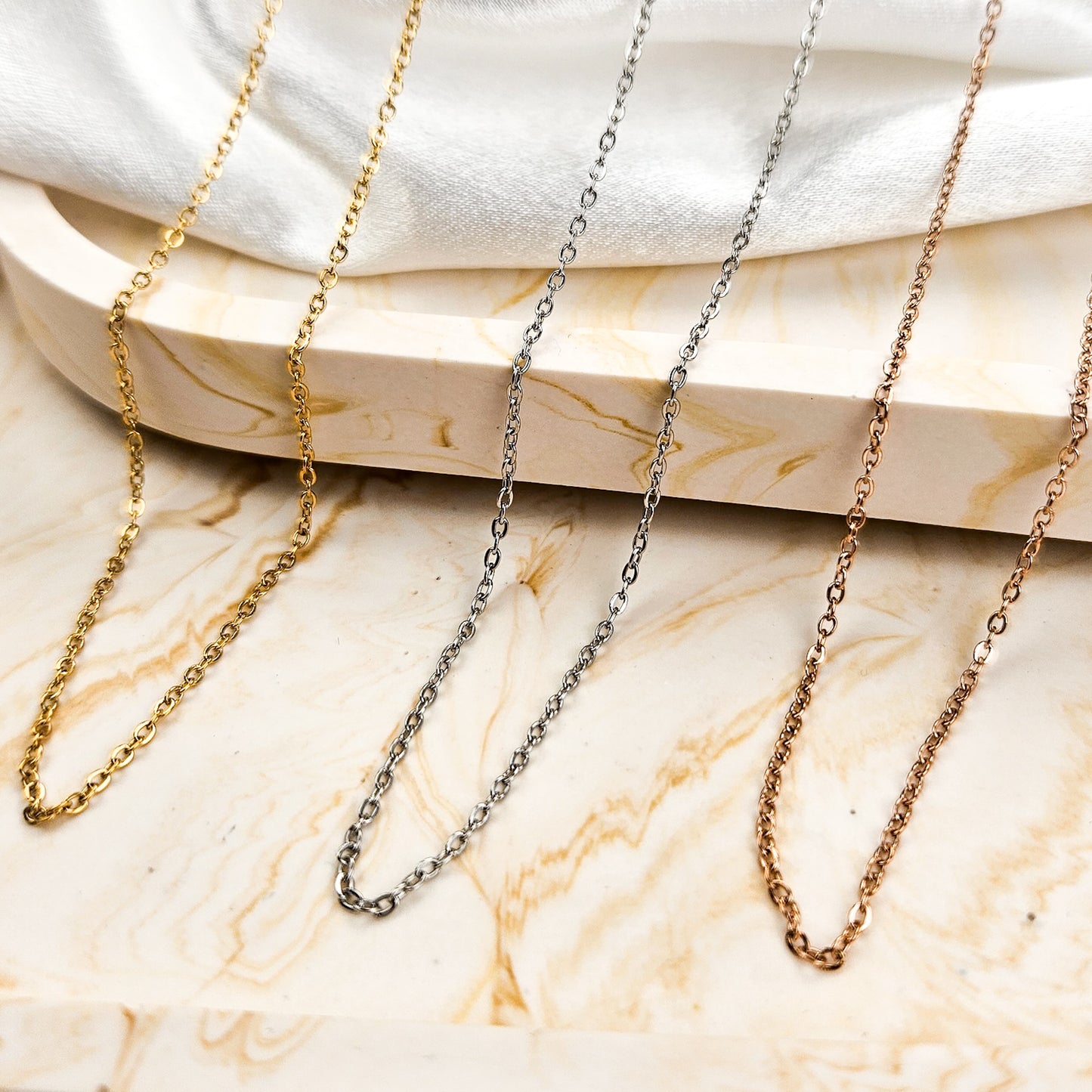 75cm Rolo Chain Necklace