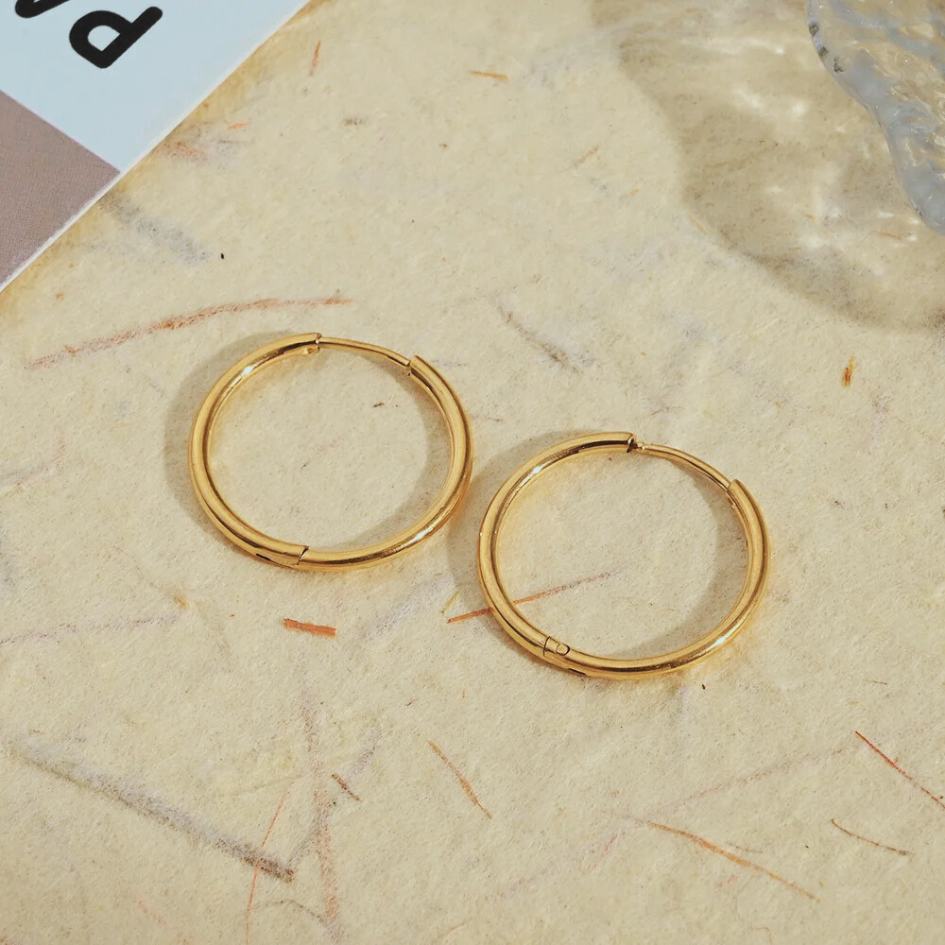 Gold Super Skinny Stainless Steel Sleepers
