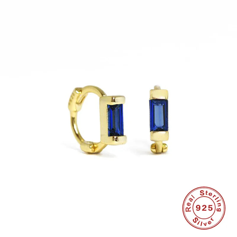 6mm Colour Baguette | Snuggie in Sterling Silver (1pc single)
