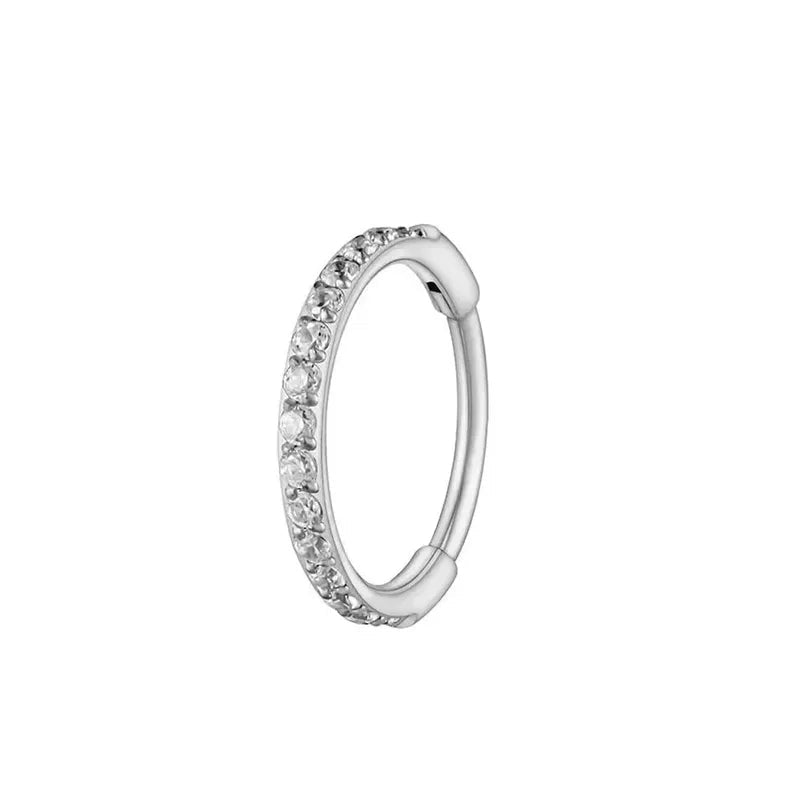 6mm CZ Luxe | Stainless Steel Clicker Ring