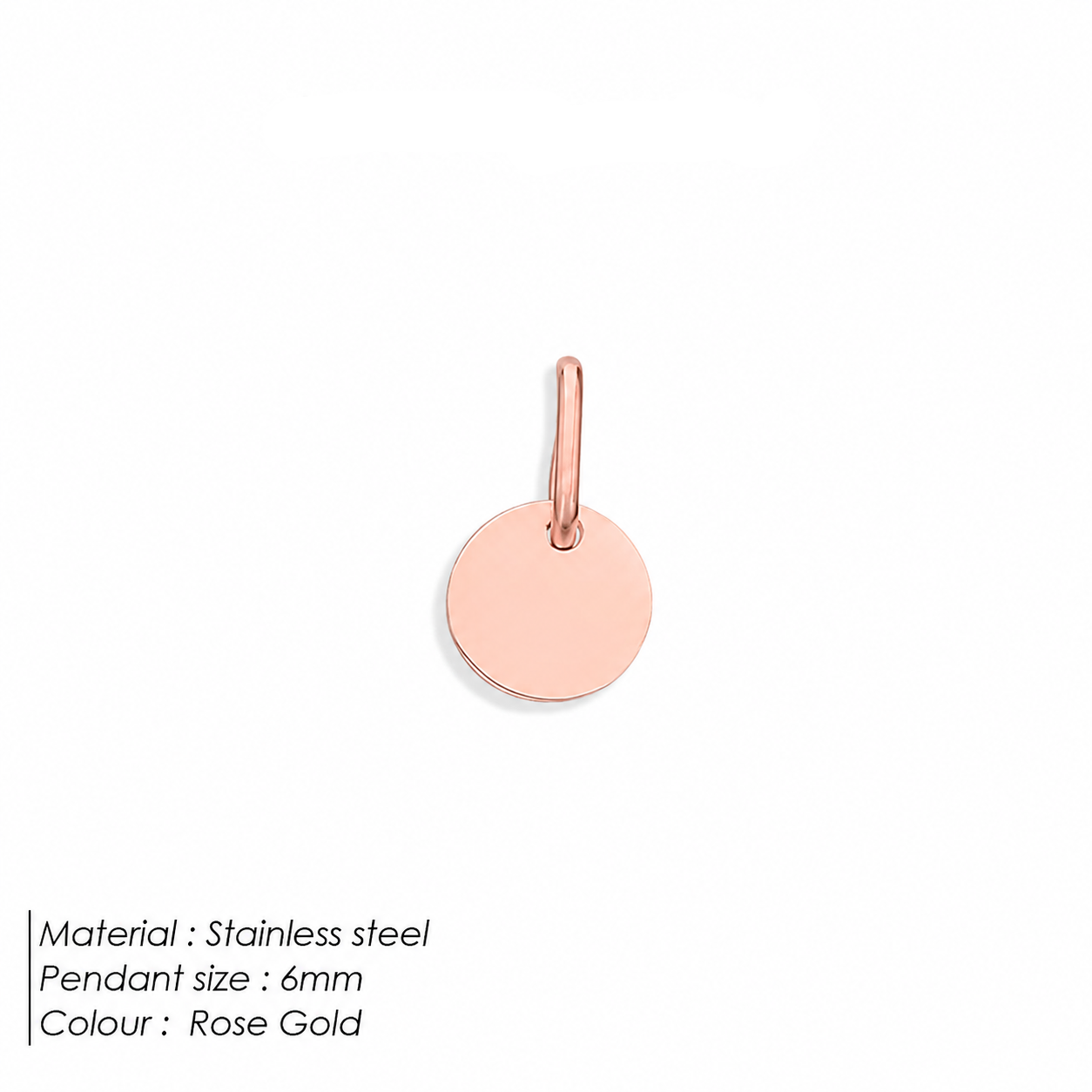 6mm Engraved Round Disc