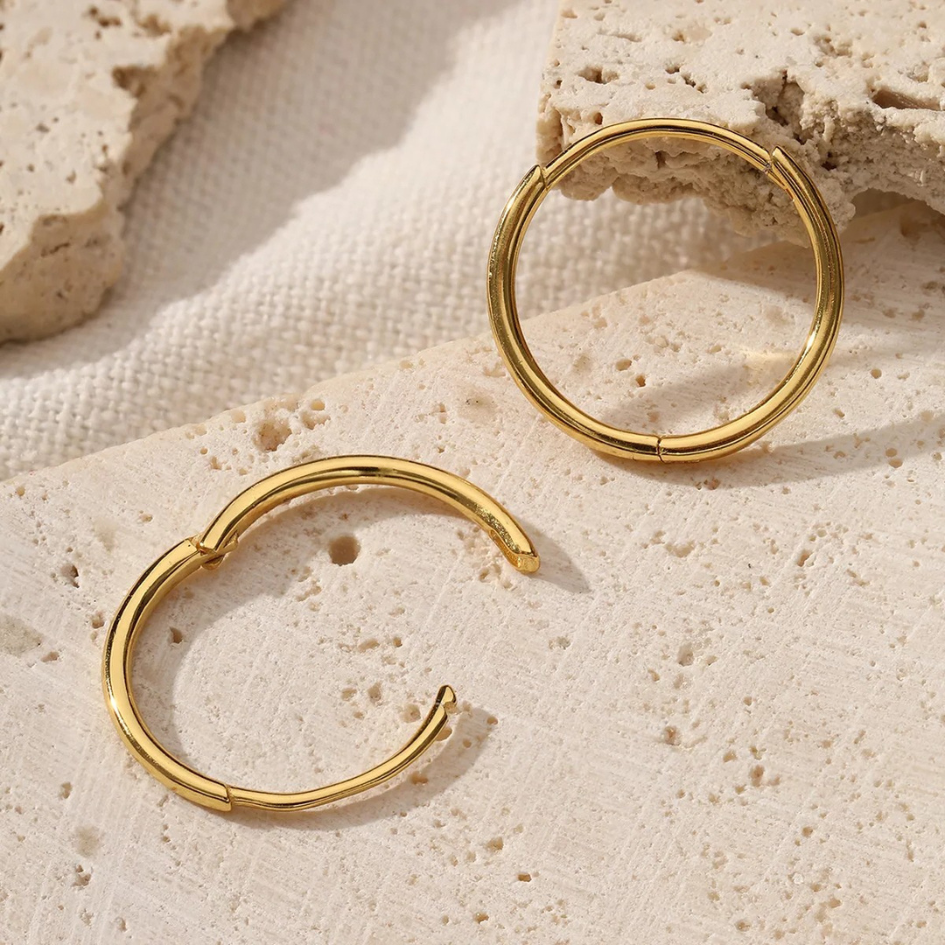Gold Super Skinny Stainless Steel Sleepers