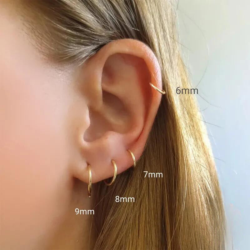 8mm | Sterling Silver Seamless Clicker Ring