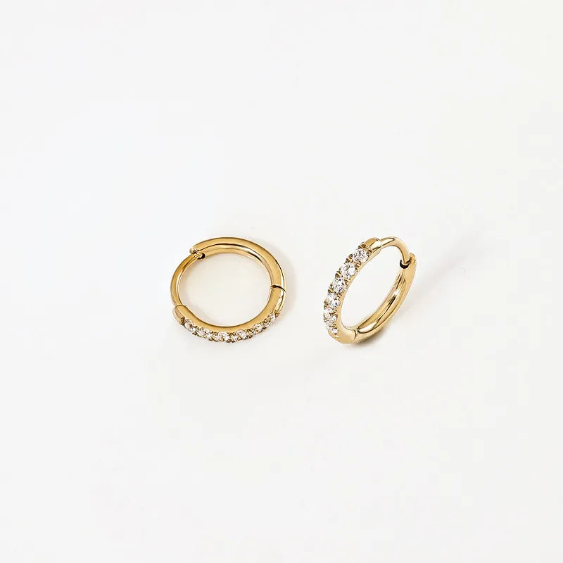 Gold Glitter Stainless Steel Sleepers