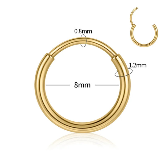 8mm Luxe | Stainless Steel Clicker Ring