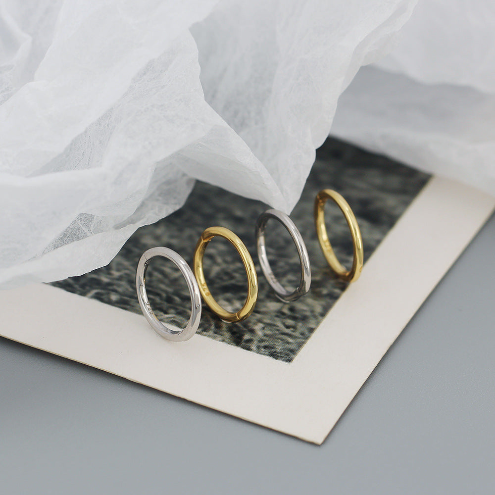 8mm | Sterling Silver Seamless Clicker Ring