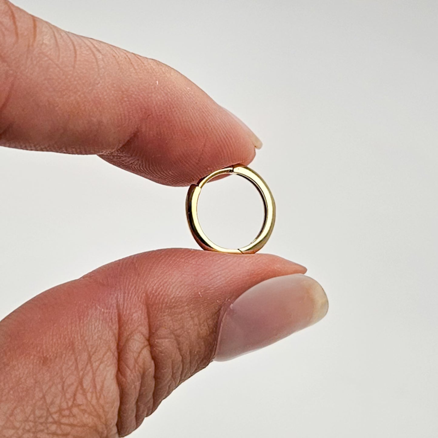 9k Solid Gold Plain Huggies