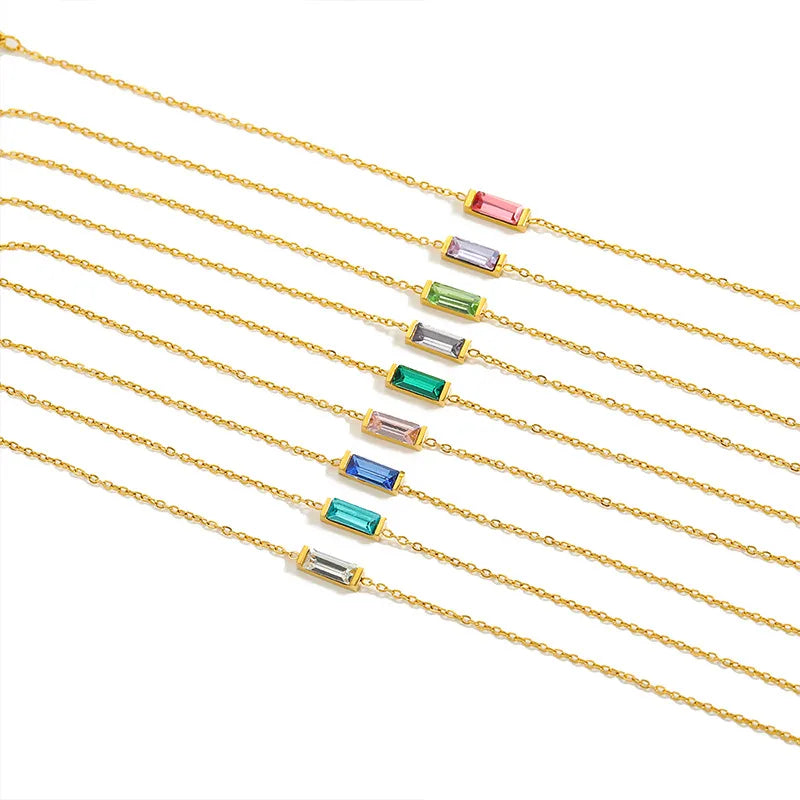 Birthstone Baguette Bracelet