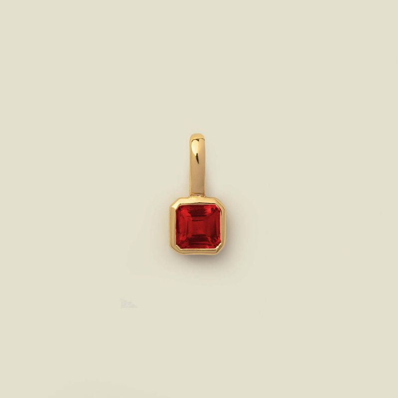 Gold Birthstone Necklace Charms