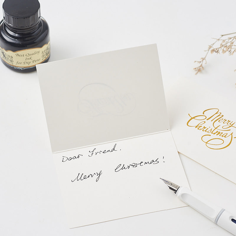 Small Gold Embossed Handwritten Gift Card