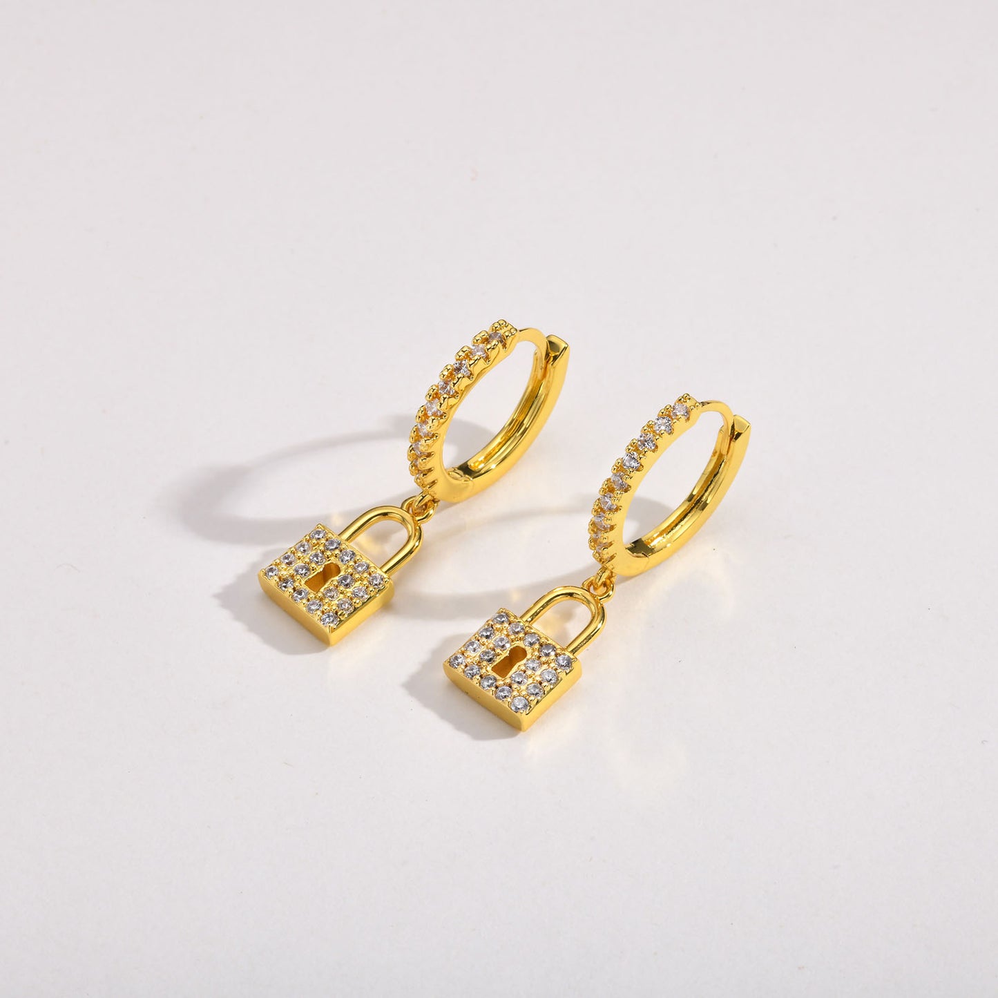 Lock Shimmer Hoops