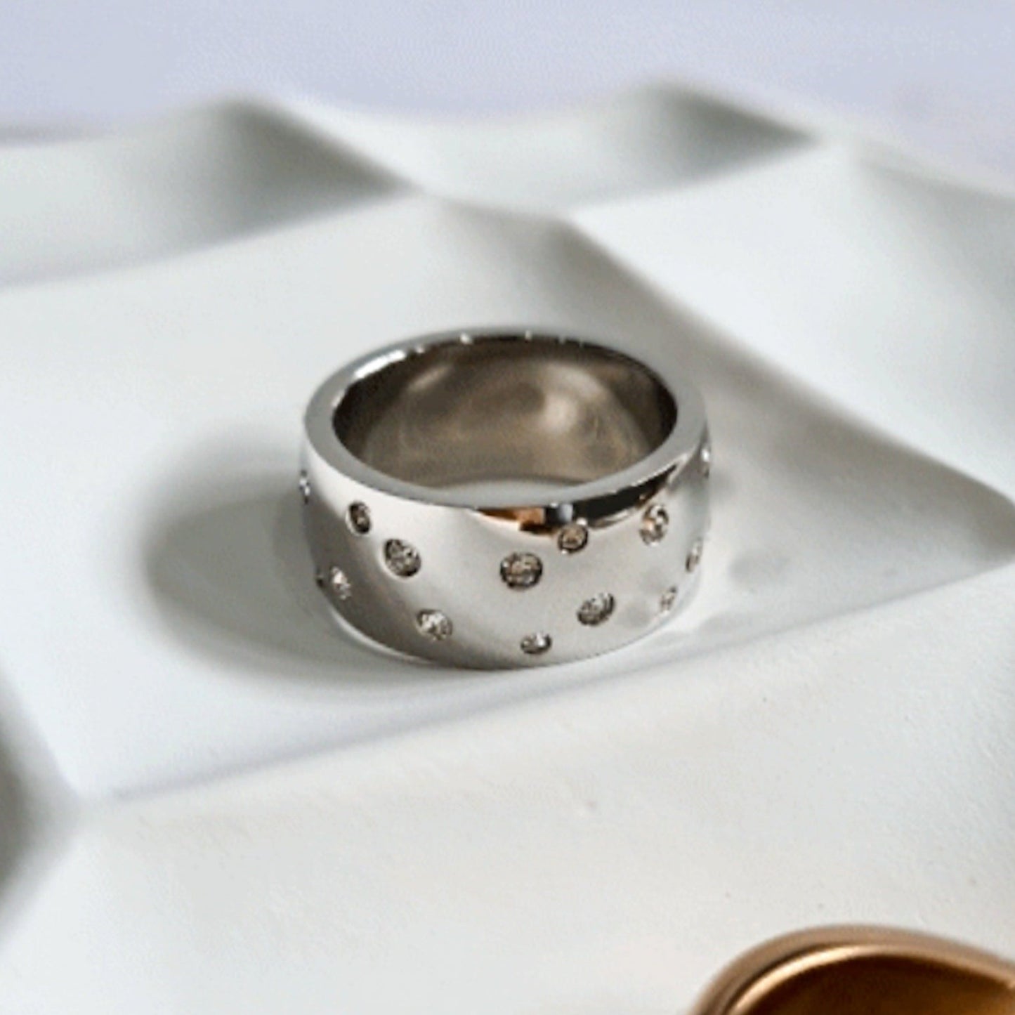 Starry Night Cigar Band Ring