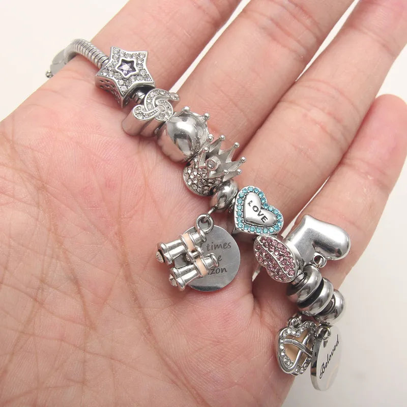 Lips Bead Bracelet Charm
