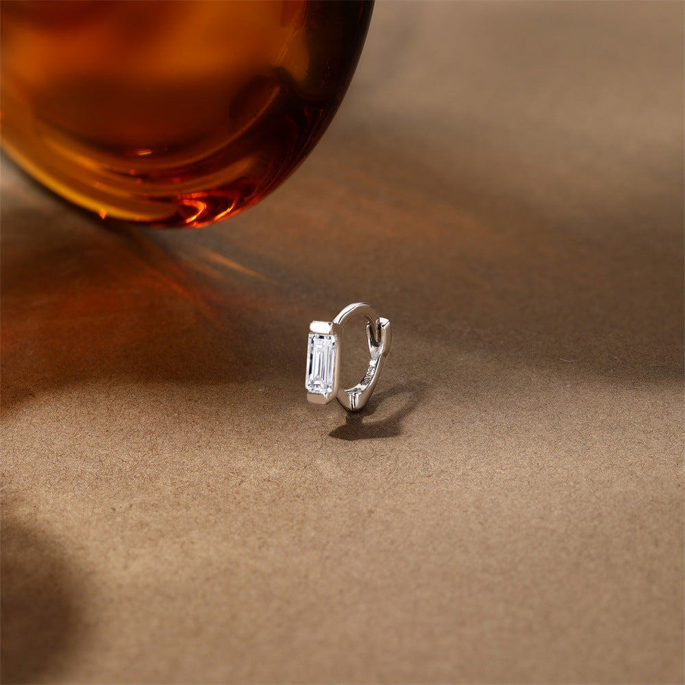 Baguette Moissanite | Sterling Silver Snuggie