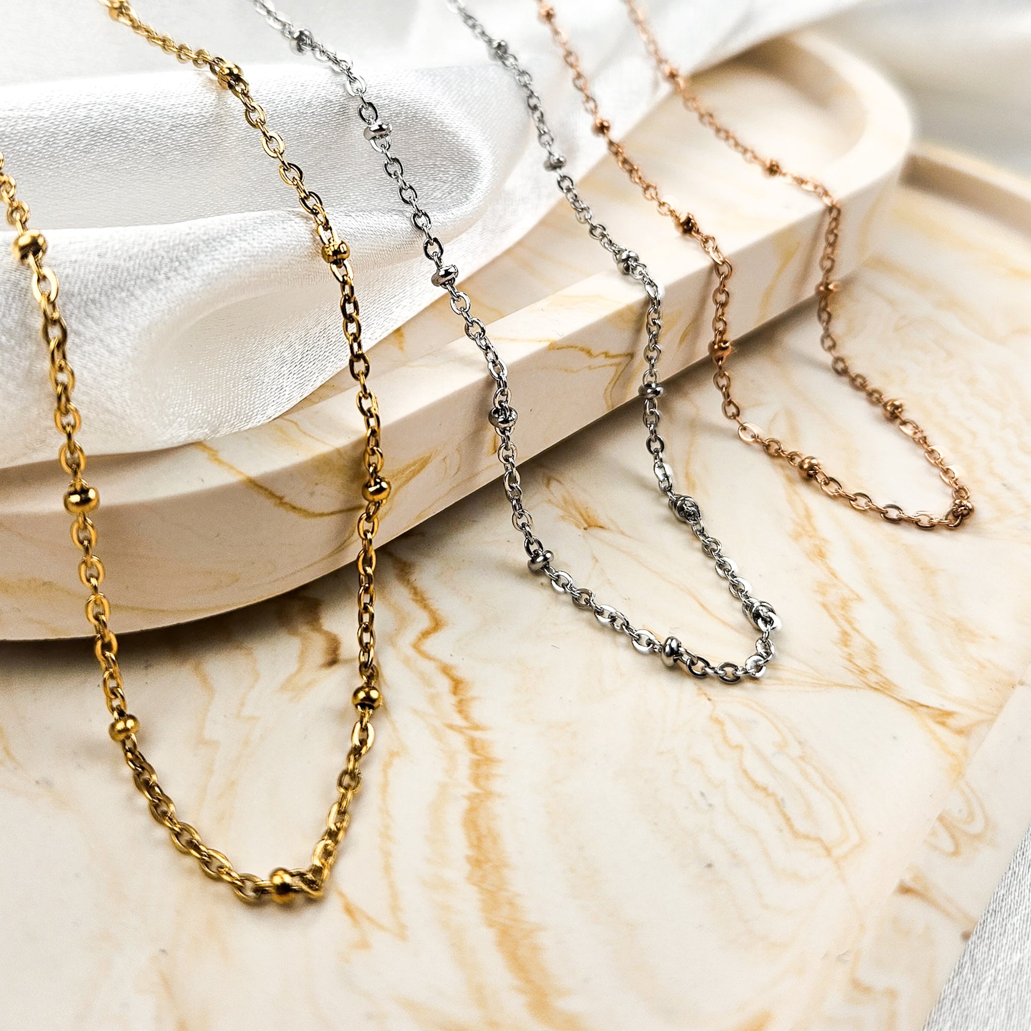 Comme des Garçons Ball Chain Neckless 45cm Ball Chain Necklace – James Jewellery