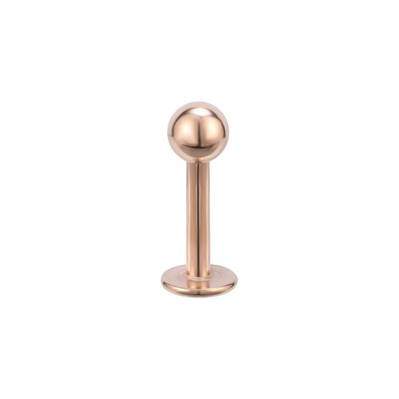Ball Rose Gold | Stainless Steel Flat Back Stud