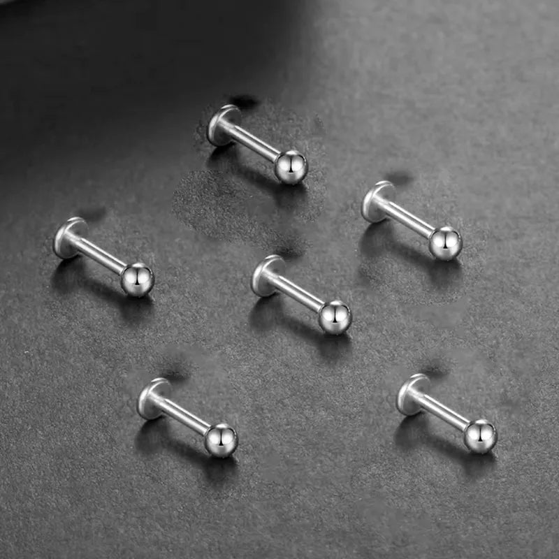 Ball Silver | Stainless Steel Flat Back Stud
