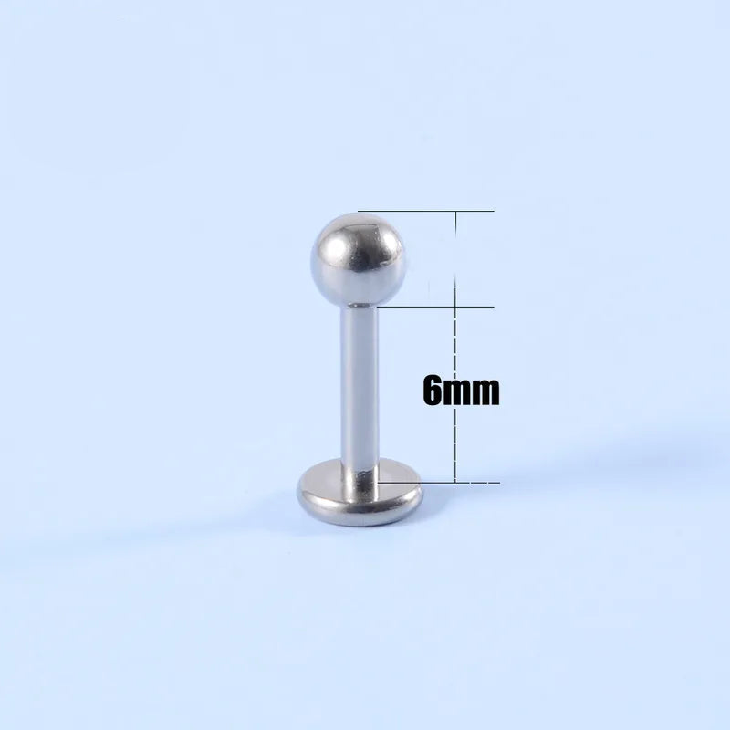Ball Silver | Stainless Steel Flat Back Stud