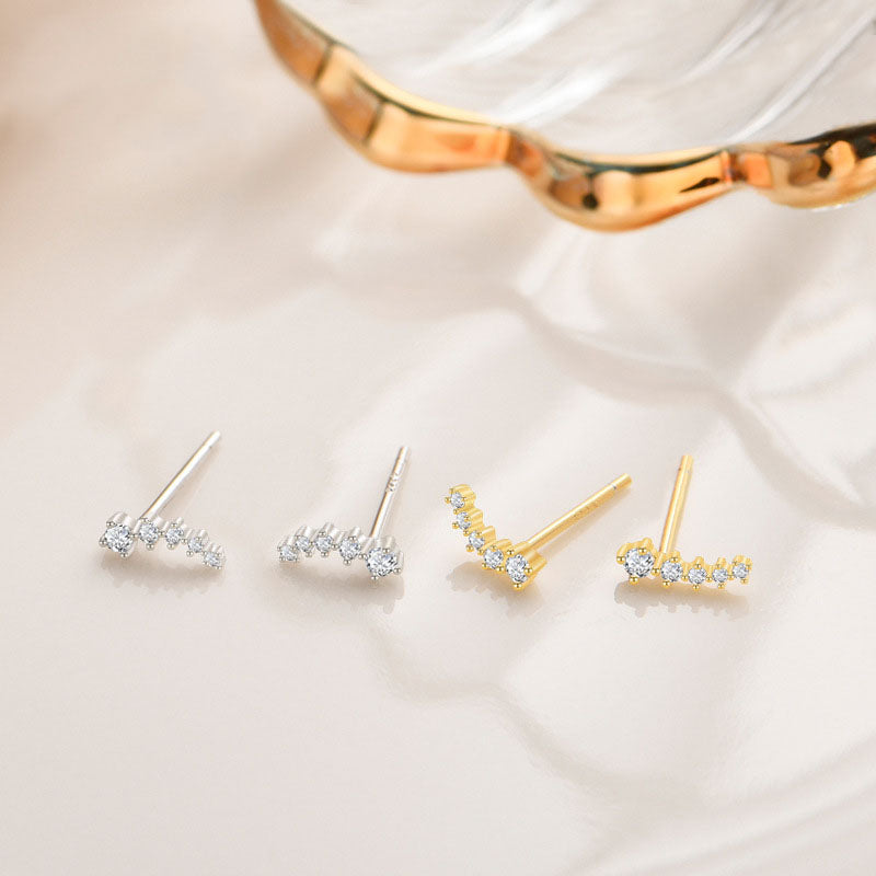 Comet Studs in Sterling Silver