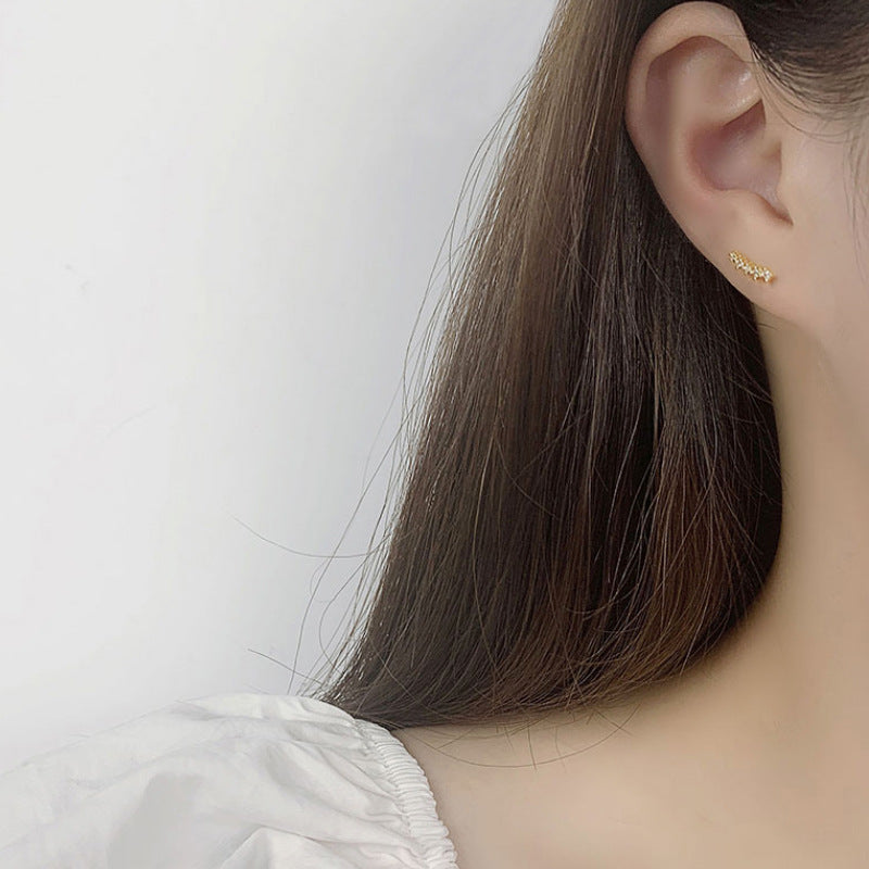 Comet Studs in Sterling Silver
