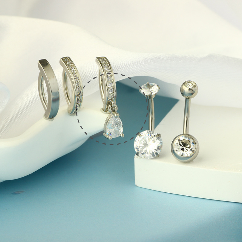 CZ Drop| Belly Ring
