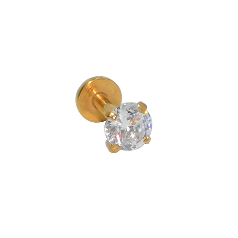 4mm Diamante | Stainless Steel Flat Back Stud