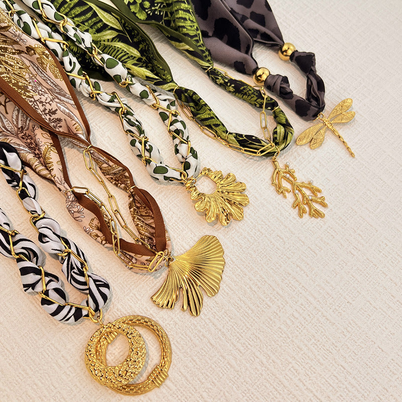 Dragonfly Silk Necklace