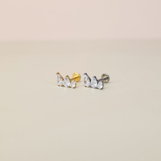 Tide | G23 Titanium Flat Back Stud