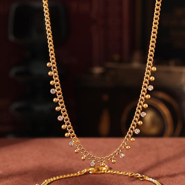 Golden Droplet Necklace