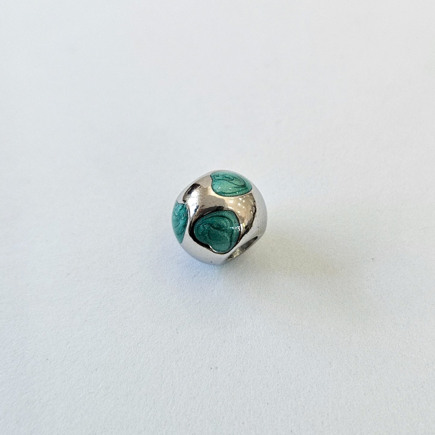 Green Bead Bracelet Charm