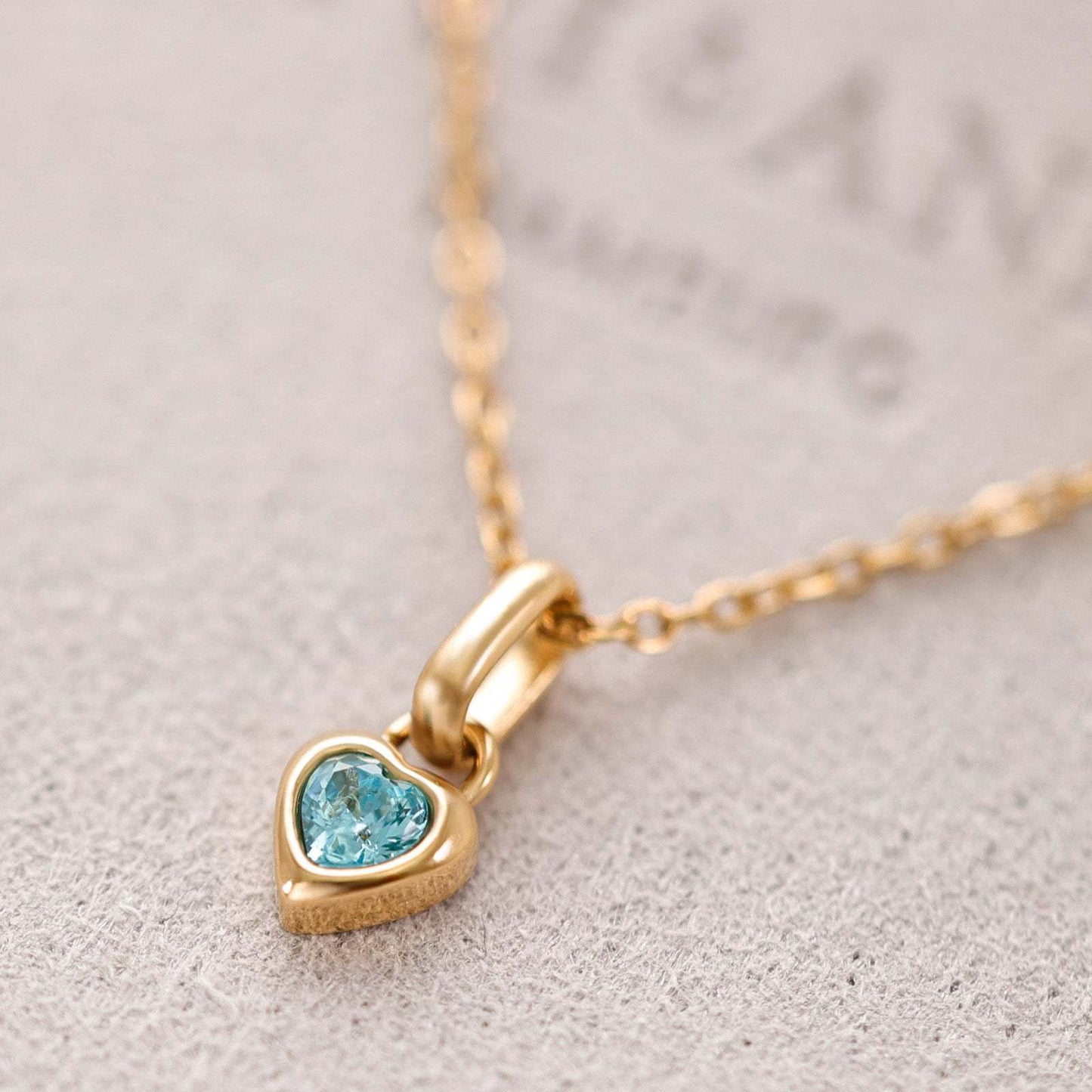 Birthstone Heart Charms