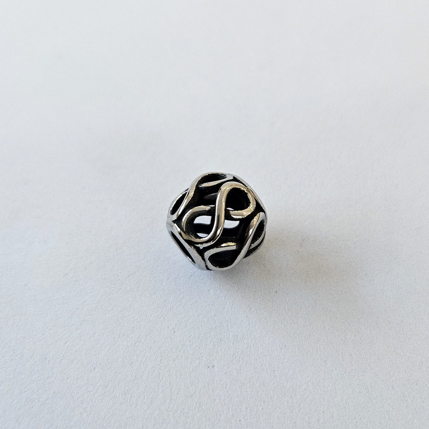 Infinity Bead Bracelet Charm