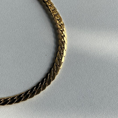 Chunky Gold Curb Necklace