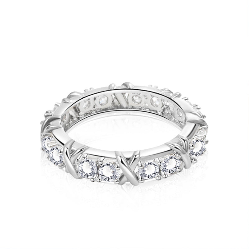 Adeline Moissanite Ring in Sterling Silver