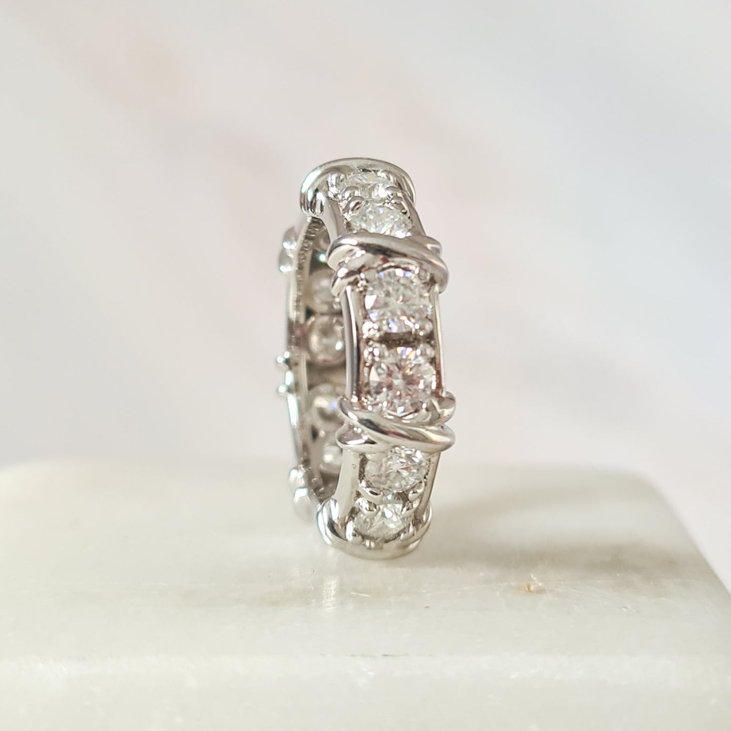 Adeline Moissanite Ring in Sterling Silver
