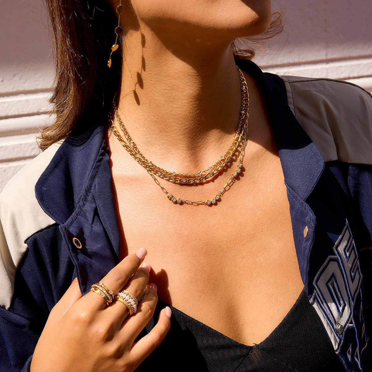 Gezibelle Short Paperclip Necklace