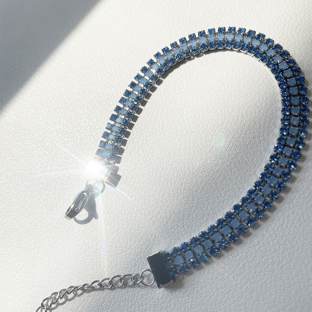 Azure Blue Tennis Bracelet