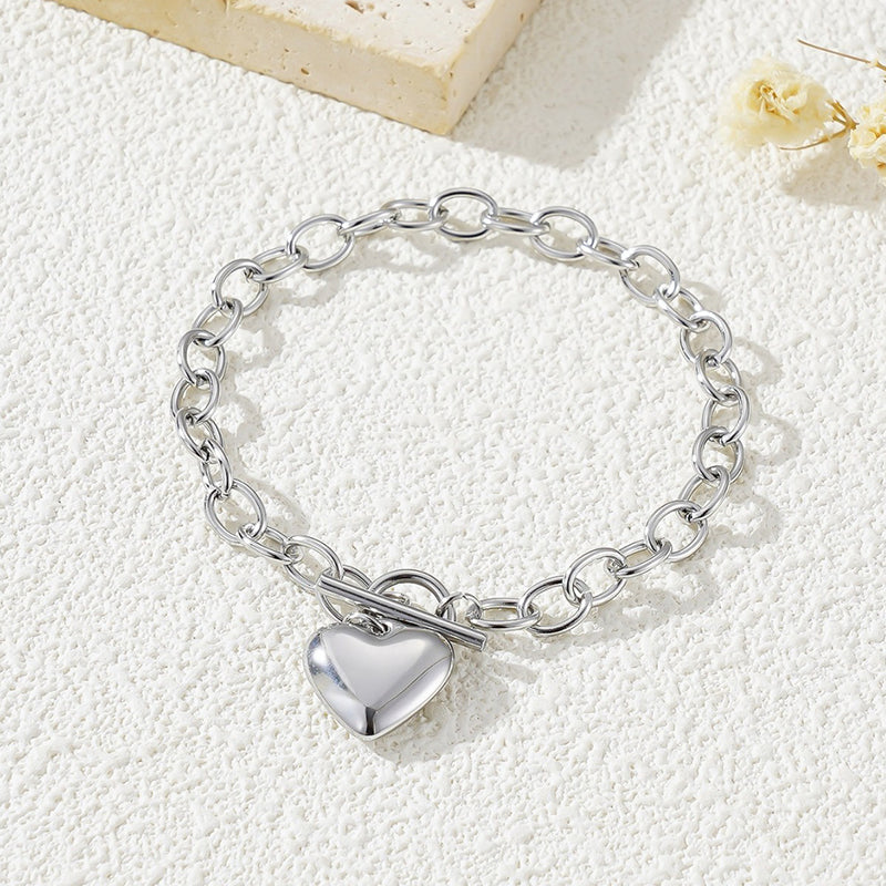 Chunky Heart Bracelet
