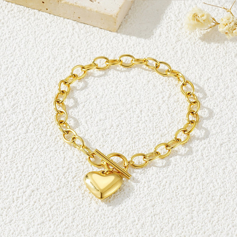 Chunky Heart Bracelet