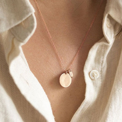 Double Disc Necklace