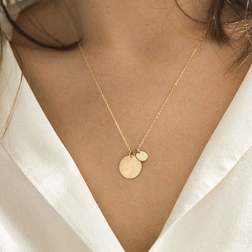 Double Disc Necklace