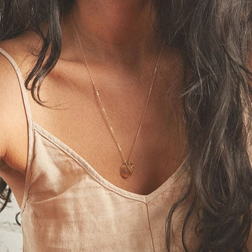 Double Disc Necklace