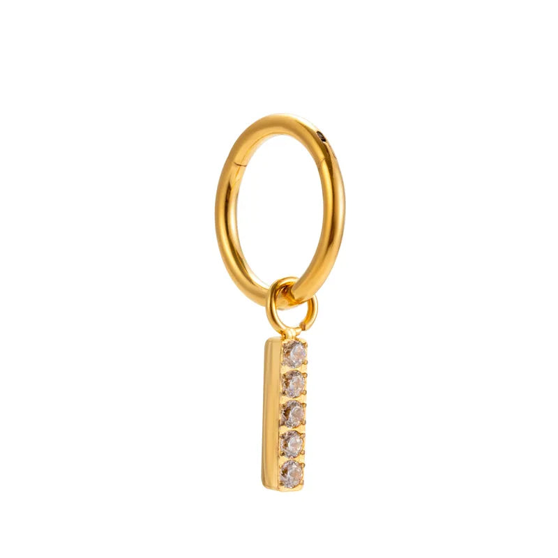 Titanium 1.2mm Seamless Segment Ring + Charm Combo